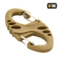 Karabína dvojitá taktická M-Tac S-Hook - coyote