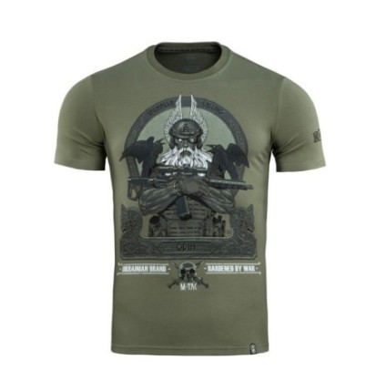 Tričko s potlačou M-Tac Odin - olivové, 3XL