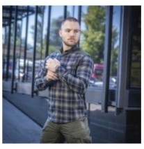 Košeľa M-Tac Redneck - navy-sivá