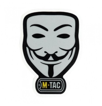 Samolepka M-Tac Anonymous - sivá-čierna