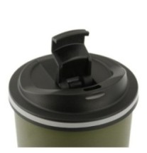 Mobilný termohrnček M-Tac Thermo Mug 450 ml - olivový-čierny