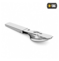 Príbor skladací M-Tac Cutlery Set L - strieborný