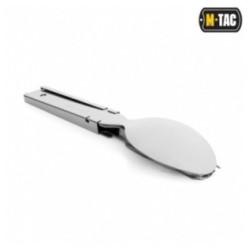 Príbor skladací M-Tac Cutlery Set L - strieborný