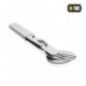 Príbor skladací M-Tac Cutlery Set L - strieborný Príbor skladací M-Tac Cutlery Set L - strieborný