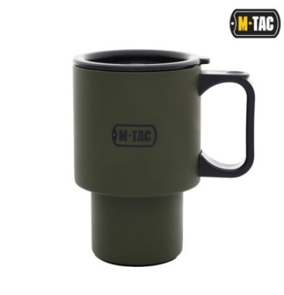 Termohrnček M-Tac Insulated Mug Lid 450 ml - olivová