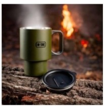 Termohrnček M-Tac Insulated Mug Lid 450 ml - olivová