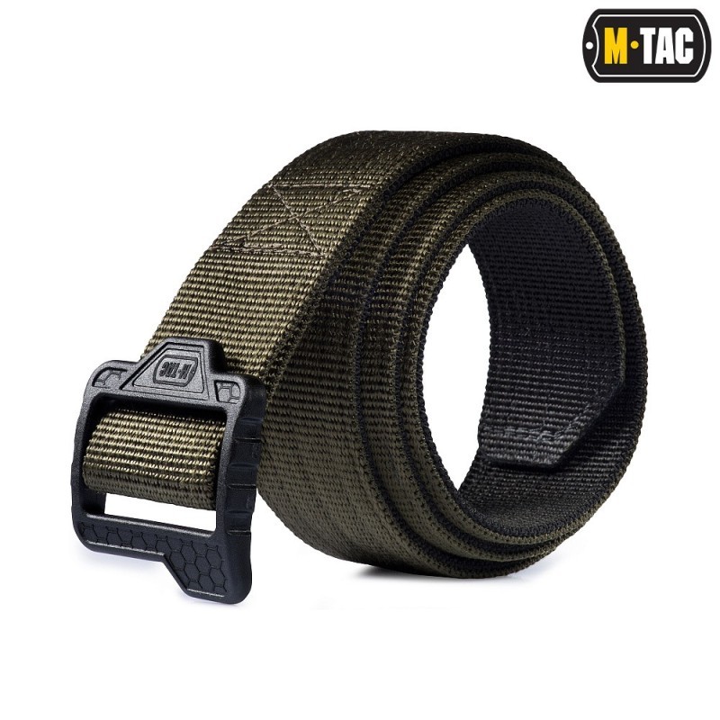 Sťahovací popruh M-Tac Double Duty Tactical Belt Hex - olivový-čierny, S