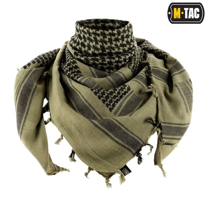 Šatka M-Tac Shemagh Dense - čierna-svetlo olivová Šatka M-Tac Shemagh Dense - čierna-svetlo olivová