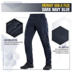 Nohavice M-Tac Patriot Flex Gen.II - navy, 34/34