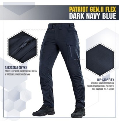 Nohavice M-Tac Patriot Flex Gen.II - navy, 34/34