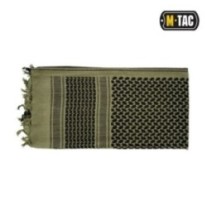 Šatka M-Tac Shemagh Dense - čierna-svetlo olivová