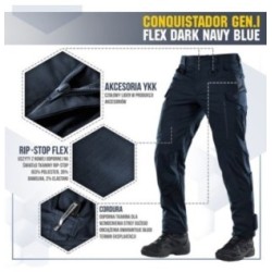 Nohavice M-Tac Conquistador - navy, 32/34