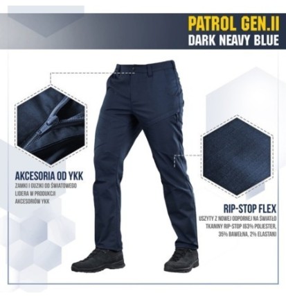 Nohavice M-Tac Patrol Flex Gen.II - navy, 28/30