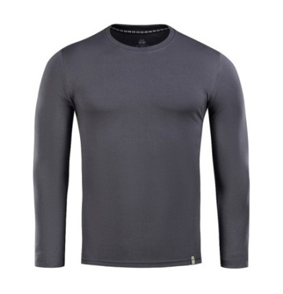 Tričko s dlhým rukávom M-Tac Tee 93/7 Long - tmavo sivé, XS