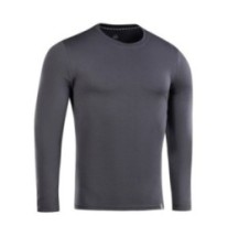 Tričko s dlhým rukávom M-Tac Tee 93/7 Long - tmavo sivé, XS