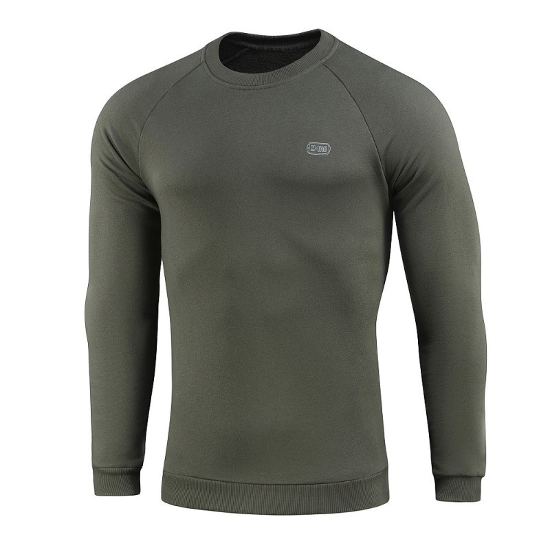 Mikina športová M-Tac Cotton Sweatshirt - olivová, S