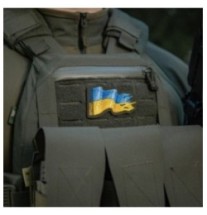Nášivka M-Tac Battle Flag of Ukraine - farebná-olivová