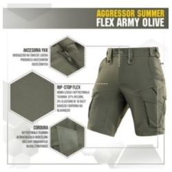 Kraťasy M-Tac Aggressor Summer Flex - olivové, M