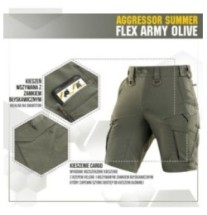 Kraťasy M-Tac Aggressor Summer Flex - olivové