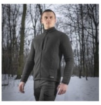 Ľahká fleecová bunda M-Tac Senator Polartec - čierna, XS