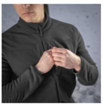 Ľahká fleecová bunda M-Tac Senator Polartec - čierna, XS