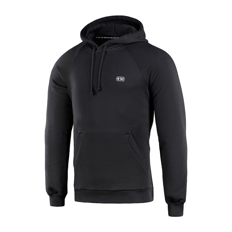 Mikina s kapucňou M-Tac Hoodie Cotton Raglan - čierna, S Mikina s kapucňou M-Tac Hoodie Cotton Raglan - čierna, S