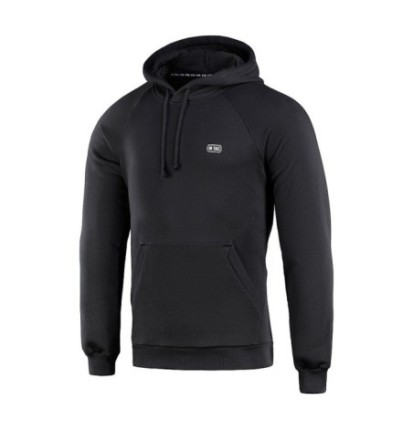 Mikina s kapucňou M-Tac Hoodie Cotton Raglan - čierna, S