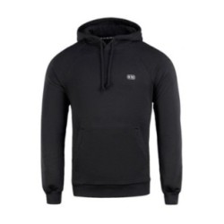 Mikina s kapucňou M-Tac Hoodie Cotton Raglan - čierna, S
