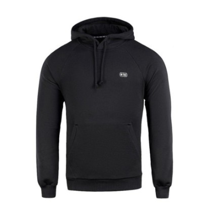 Mikina s kapucňou M-Tac Hoodie Cotton Raglan - čierna, S