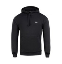 Mikina s kapucňou M-Tac Hoodie Cotton Raglan - čierna, S