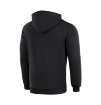 Mikina s kapucňou M-Tac Hoodie Cotton Raglan - čierna, S
